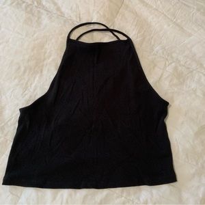American Eagle cross strap cropped tank